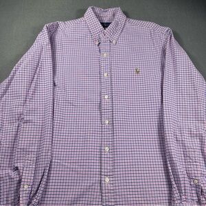 Ralph Lauren Purple Plaid Button Down Shirt